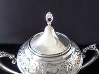 Vintage Silver Plate Samovar Urn Coffee Tea Warmer Hot Water Dispenser And Burner