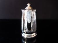 Vintage Hotel Silver Soldered Teapot 16 oz 1951 Hotel Military RR Silver