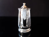 Vintage Hotel Silver Soldered Teapot 16 oz 1951 Hotel Military RR Silver