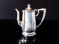 Vintage Hotel Silver Soldered Teapot 16 oz 1951 Hotel Military RR Silver