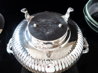 Vintage Electric Silver Plate Covered Dish With Glass Casserole Serving Buffet Dish 3 Quart Silver And Silverplate