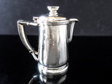 Vintage Hilton Hotel Silver Soldered Pitcher 1964 10oz Hotel Military RR Silver