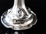 Antique Art Nouveau Silver Plate Taza Pedestal Bowl With Lilies Circa 1904