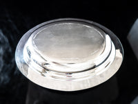Silver Plate Covered Vegetable Dish With Divided Glass Insert By Poole Silver And Silverplate