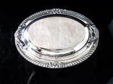 Silver Plate Covered Vegetable Dish With Divided Glass Insert By Poole Silver And Silverplate