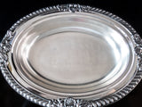 Silver Plate Covered Vegetable Dish With Divided Glass Insert By Poole Silver And Silverplate