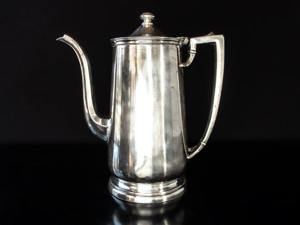 Vintage Hotel Silver Soldered Teapot Large 48 oz 1952