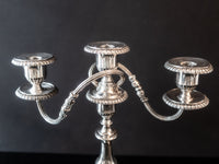 Vintage Hotel Silver Candelabra Candle Holder Reed And Barton Hotel Military RR Silver