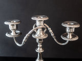 Vintage Hotel Silver Candelabra Candle Holder Reed And Barton Hotel Military RR Silver