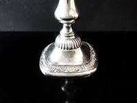 Vintage Hotel Silver Candelabra Candle Holder Reed And Barton Hotel Military RR Silver