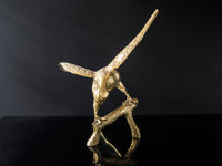 Vintage Brass Eagle On Branch Sculpture Statue Large 20" Art and Collectibles