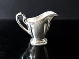 The Stevens Hotel Chicago Silver Soldered Creamer Wallace Vintage 1948 Hotel Military RR Silver