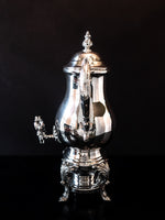 Vintage Silver Plate Samovar Coffee Urn With Burner Tea Warmer Hot Water Dispenser FB Rogers Tea and Coffee Sets