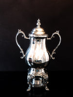 Vintage Silver Plate Samovar Coffee Urn With Burner Tea Warmer Hot Water Dispenser FB Rogers Tea and Coffee Sets