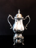 Vintage Silver Plate Samovar Coffee Urn 25 Cup Tea Warmer Hot Water Dispenser IOB