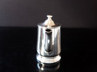 Vintage Hotel Silver Soldered Teapot 8 oz 1953 Victor Silver Co Hotel Military RR Silver