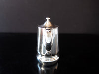 Vintage Hotel Silver Soldered Teapot 8 oz 1953 Victor Silver Co Hotel Military RR Silver