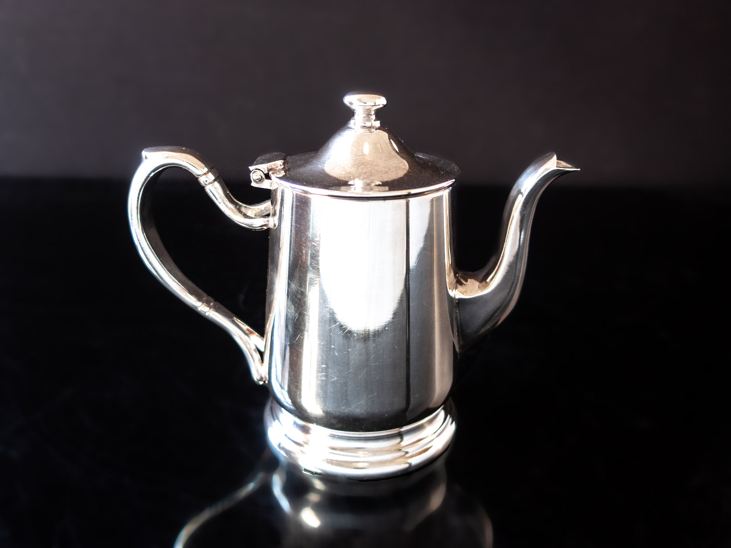 Vintage Hotel Silver Soldered Teapot 8 oz 1953 Victor Silver Co