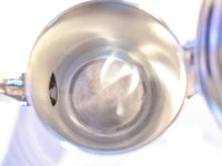 Vintage Hotel Silver Soldered Teapot 8 oz 1953 Victor Silver Co Hotel Military RR Silver