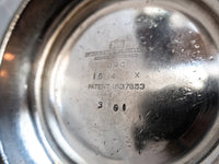 Vintage Hotel Silver Soldered Teapot 16 oz 1951 Hotel Military RR Silver