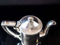 Vintage Hotel Silver Soldered Teapot 16 oz 1951 Hotel Military RR Silver