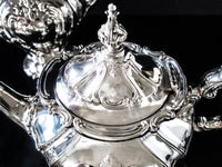 Vintage Silver Plate Tea Set Coffee Service Set Chantilly Gorham YC1303 Tea and Coffee Sets