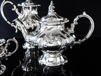 Vintage Silver Plate Tea Set Coffee Service Set Chantilly Gorham YC1303 Tea and Coffee Sets