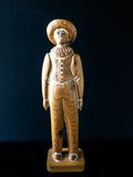 Sarreid Ltd Pair Wooden Folk Art Sculptures Man And Woman Made In Spain Tall 23"