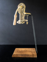 Vintage Estate Wine Opener Antique Brass With Oak Wood Decorker