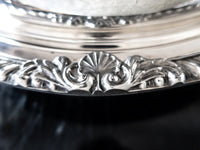 Silver Plate Covered Vegetable Dish With Divided Glass Insert By Poole Silver And Silverplate