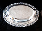 Silver Plate Covered Vegetable Dish With Divided Glass Insert By Poole Silver And Silverplate