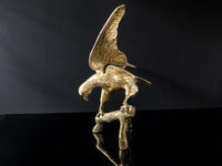 Vintage Brass Eagle On Branch Sculpture Statue Large 20" Art and Collectibles