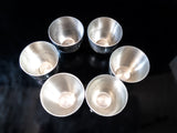 Vintage Pewter Kirk Stieff Thomas Jefferson Cups Set Of 6 Colonial Pewter Boardman Barware