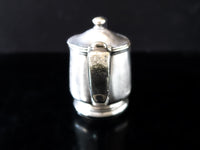Rare Silver Soldered Teapot Schaber Cafeteria Los Angeles 1928 Opening Year Hotel Military RR Silver