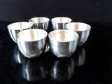 Vintage Pewter Kirk Stieff Thomas Jefferson Cups Set Of 6 Colonial Pewter Boardman Barware