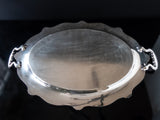 Large Silver Plate Serving Tray Oval Reed And Barton Regent Trays