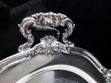 Large Silver Plate Serving Tray Oval Reed And Barton Regent Trays