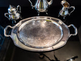 Vintage Silverplate Tea Set With Tray King Georgian International Silver