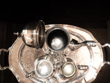 Vintage Silverplate Tea Set With Tray King Georgian International Silver