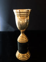 Vintage Art Deco Brass And Black Trophy 1943 Radio Contest Sing With Your Favorite Band Art and Collectibles