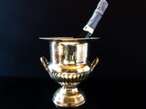 Vintage Brass Trophy Loving Cup Urn Champagne Bucket Ice Bucket Hollywood Regency Barware