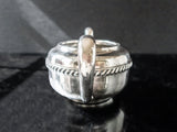 Silver Soldered US Navy Sugar Bowl Fouled Anchor Wardroom Officer's Mess USN R Wallace Hotel Military RR Silver