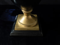Vintage Brass And Black Grecian Style Urn Mantel Decor Home Decor