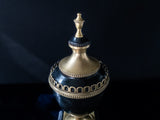 Vintage Brass And Black Grecian Style Urn Mantel Decor Home Decor