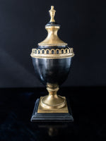 Vintage Brass And Black Grecian Style Urn Mantel Decor Home Decor