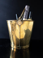 Antique Brass Bucket Jardiniere Planter Large Ice Bucket Wash Bucket Barware