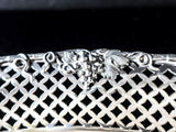 Antique XL Silver Plate Serving Tray Lattice And Grapes Barbour Silver Co Circa 1890s Trays