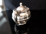 Antique Silver Soldered Union Pacific Railroad Creamer Teapot 1914 RARE Hotel Military RR Silver