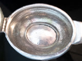 Antique Silver Soldered Union Pacific Railroad Creamer Teapot 1914 RARE Hotel Military RR Silver