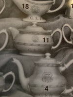 Antique Silver Soldered Union Pacific Railroad Creamer Teapot 1914 RARE Hotel Military RR Silver